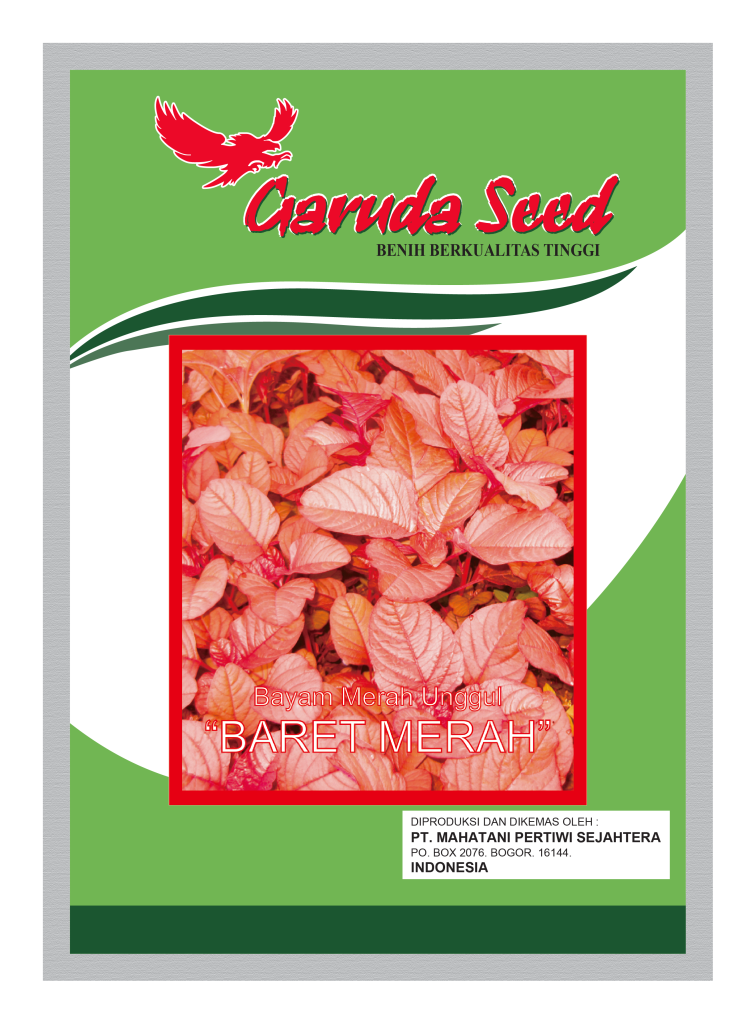 Benih Bayam Merah Baret Merah Garuda Seed