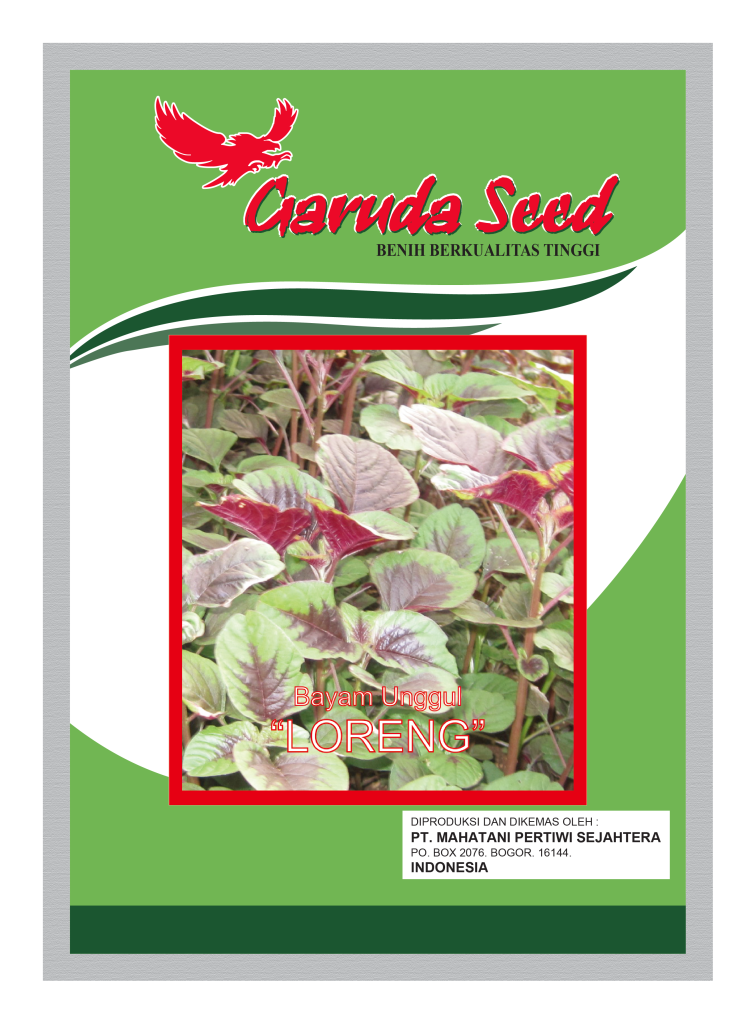 Benih Bayam Tutul Belang Loreng Garuda Seed